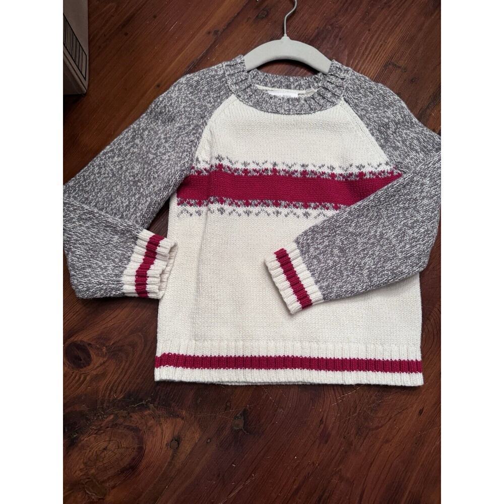 Okie Dokie Crewneck Winter Sweater Cream Size 3T